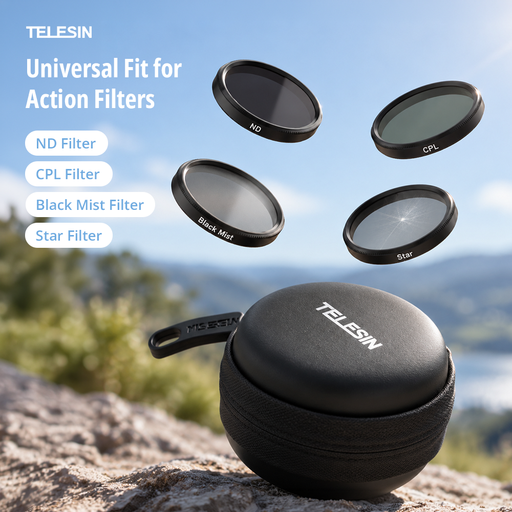 Gambar produk TELESIN Lens Filter Storage Case Action Camera Hard Shell 4 Slot - S6-PRC-13 - 5