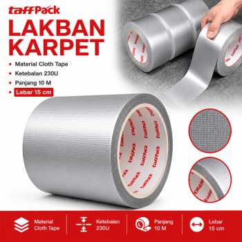 TaffPACK Lakban Kain Karpet Multifungsi Adhesive Cloth Tape 10M - TF12