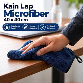 Ronse Kain Lap Microfiber Mobil Cleaning Towel Satu Sisi 500 GSM - H-50