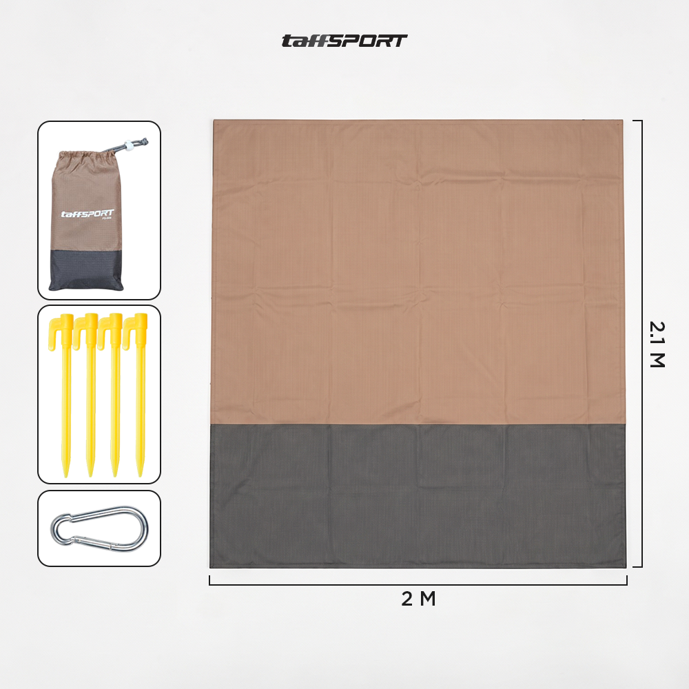 Gambar produk TaffSPORT Tikar Lipat Matras Camping Piknik Outdoor Waterproof Mat 2x2.1M - FS-008 - 8