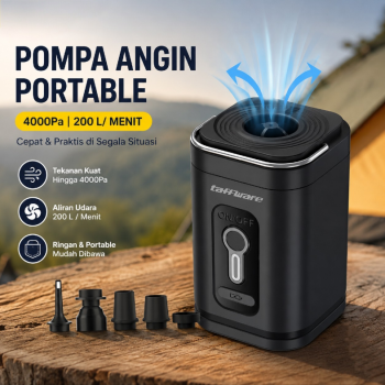 Gambar produk TaffHOME Pompa Angin Elektrik Multifungsi Inflator Deflator with LED - 66001 / GR-107C4