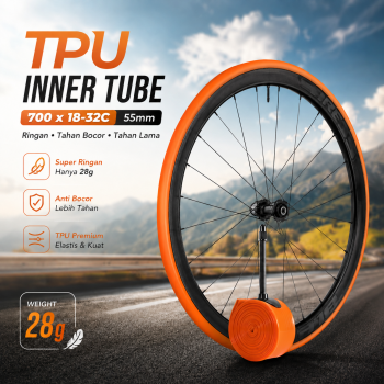 NEWBOLER Ban Dalam Sepeda Inner Tube Road Bike TPU 700 x 18-32C - SV 45 / SV 65 / SV 85