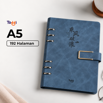 Toddi Buku Jurnal Binder Notebook Diary 192 Halaman Horizontal Line - JQY-B299