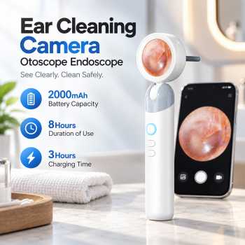 Gambar produk Sun Kamera Pembersih Telinga Otoskop Endoscope 1.38 Inch 2MP 2000mAh - Q10