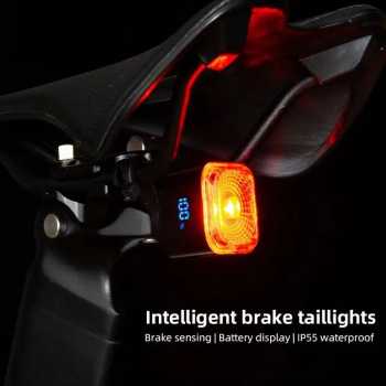 ESLIF Lampu Belakang Sepeda LED Tail Light Brake Sensor 500mAh IP55 - NQY-135