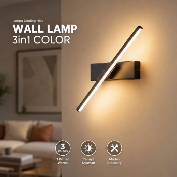Gambar produk Ygfeel Lampu Dinding Hias Rumah Indoor Wall Lamp 3in1 Color - JS-QD407