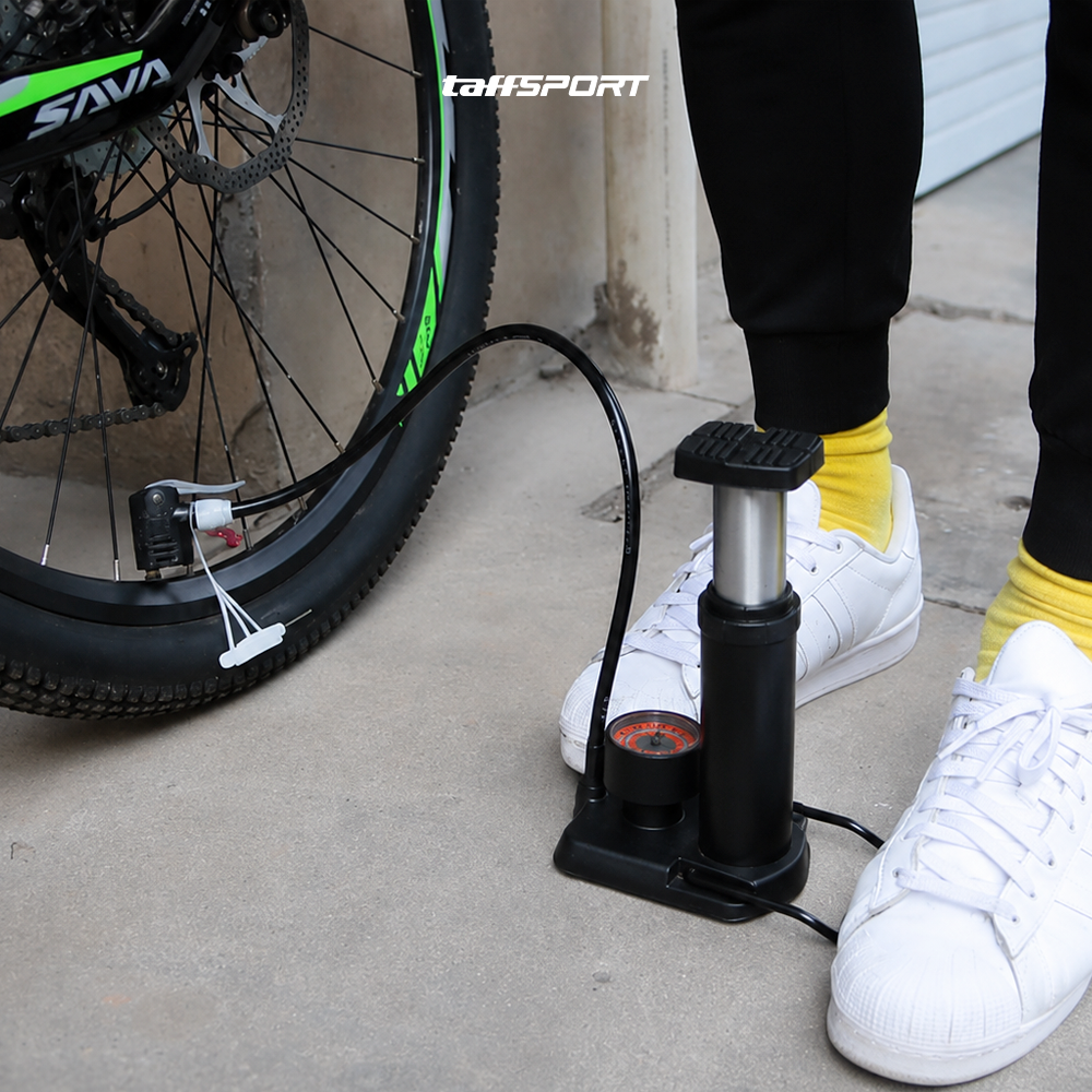Gambar produk TaffSPORT Pompa Sepeda Portable Light Mini Floor Pump 160 PSI - PM50 - 6