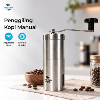 Gambar produk One Two Cups Alat Penggiling Kopi Manual Coffee Grinder Portable - WFCG9800