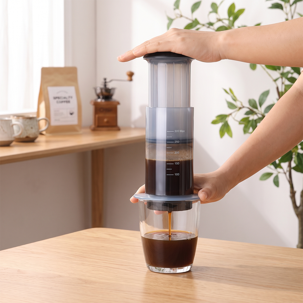 Gambar produk iCafilas Coffee Maker Manual Hand Press Espresso 300ml - 6