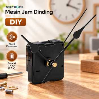 TaffHOME Mesin Jam Dinding DIY Replacement Quartz Silent Heart Needle - 5168-S