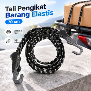 TaffSPORT Tali Sepeda Pengikat Barang Luggage Elastis 70cm - BA65
