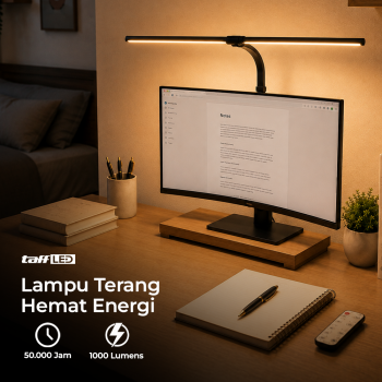 Gambar produk TaffLED Lampu Meja Belajar LED 3 Color 2700-6500K 24W - T188 - 3