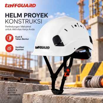 TaffGUARD Helm Proyek Konstruksi K3 Safety Hard Hat Protection ABS - SF-06B