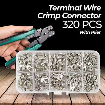 Gambar produk Taffware Terminal Wire Crimp Connector Kit 320 PCS with Plier - SC6-26