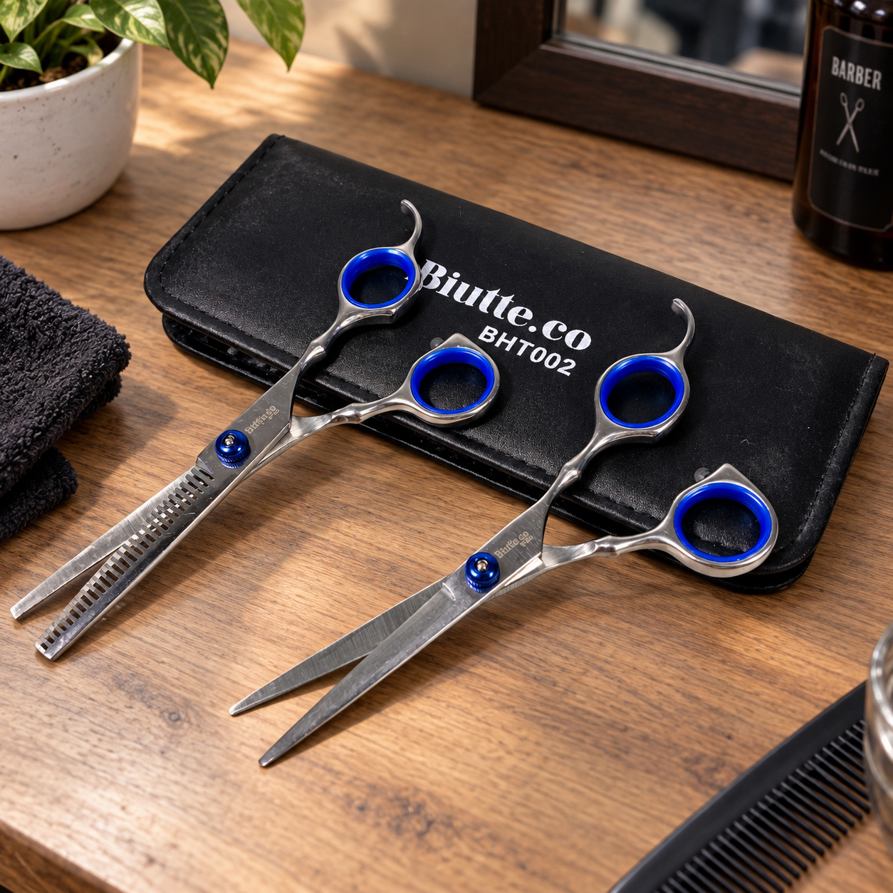 Gambar produk Biutte.co Gunting Rambut Salon Set 7in1 Buffing Stainlees Steel 4Cr13 - BHT002 - 1