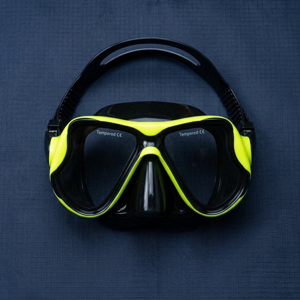 Gambar produk TaffSPORT Kacamata Selam Snorkeling Tempered Glass Diving Mask - M23 - 5