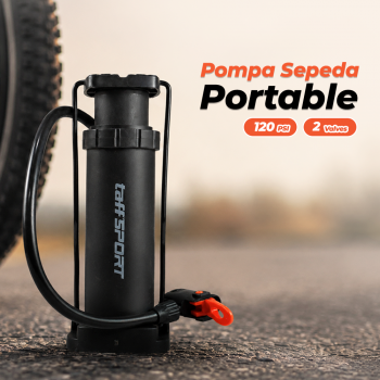 Gambar produk TaffSPORT Pompa Sepeda Portable Light Mini Floor Pump 160 PSI - PM50