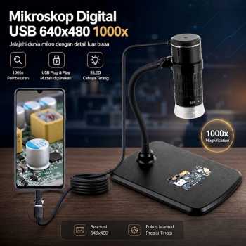 Gambar produk KKMOON Mikroskop Digital USB Android HD 1000x Magnification - AN104