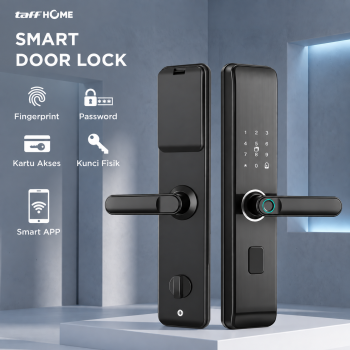 Gambar produk TaffHOME Smart Door Lock Fingerprint Password Card Key App - A1
