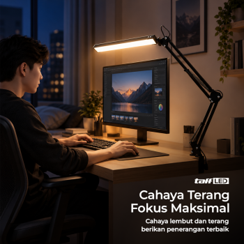 Gambar produk TaffLED Lampu Meja Belajar LED 3 Color 3500-6000K 12W - FX310 - 1