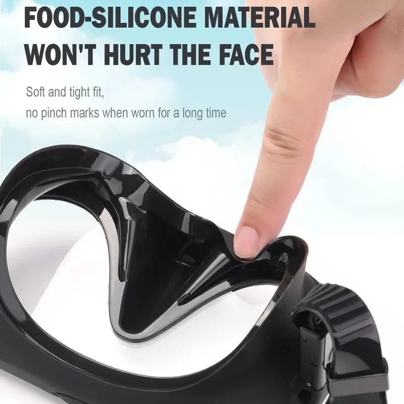 Gambar produk SUNDIVE Kacamata Selam Scuba Diving Snorkeling Tempered Glass Mask - M30 - 6