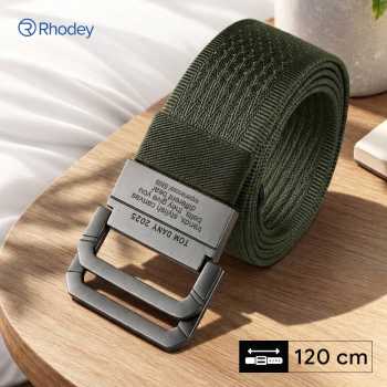 Rhodey Craftman Tali Ikat Pinggang Pria Canvas Buckle Belt - B1030