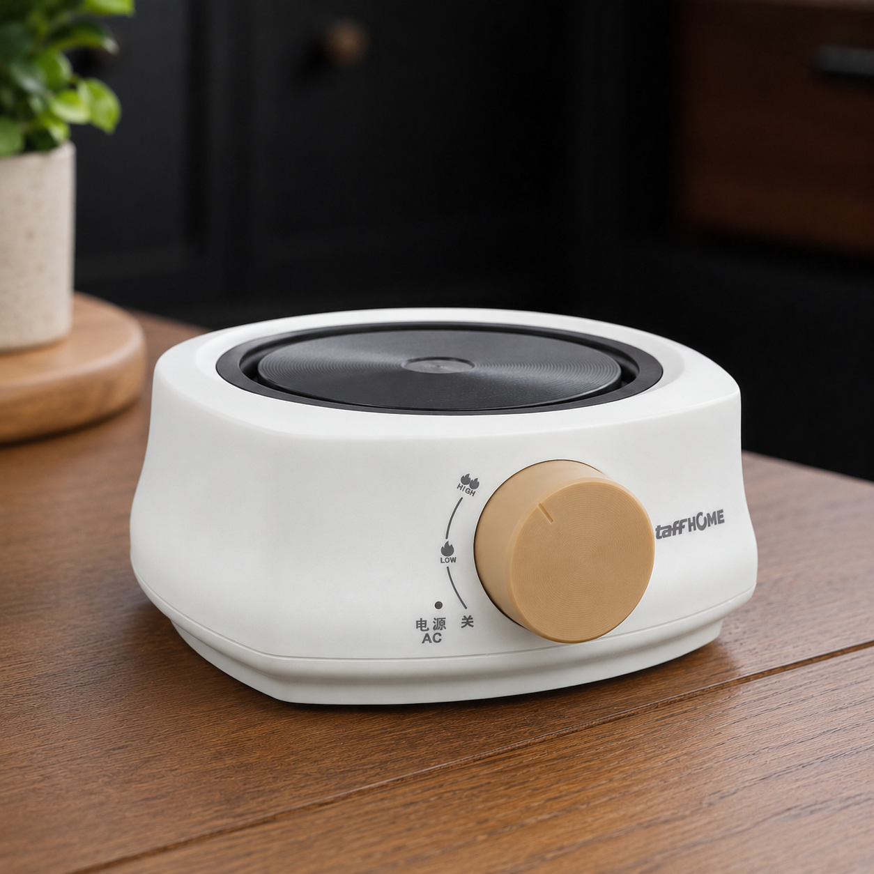 Gambar produk TaffHOME Kompor Listrik Mini 1 Tungku Electric Stove Tea Heater 500W - ZSP-K10500 - 4