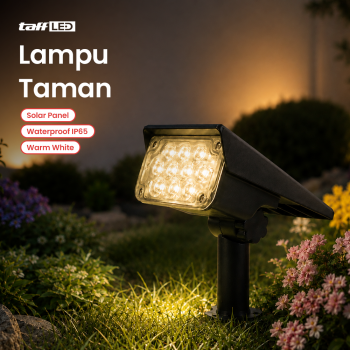 TaffLED Lampu Taman Outdoor Tancap Solar Panel Waterproof 10 LED 3W - TS-G2202