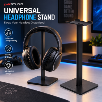 Gambar produk TaffSTUDIO Universal Gaming Studio Headphone Stand Hanger Bracket - NB-Z3