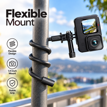 Gambar produk RongYu Monopod Flexible Camera Mount GoPro Insta360 Action Camera - SD001