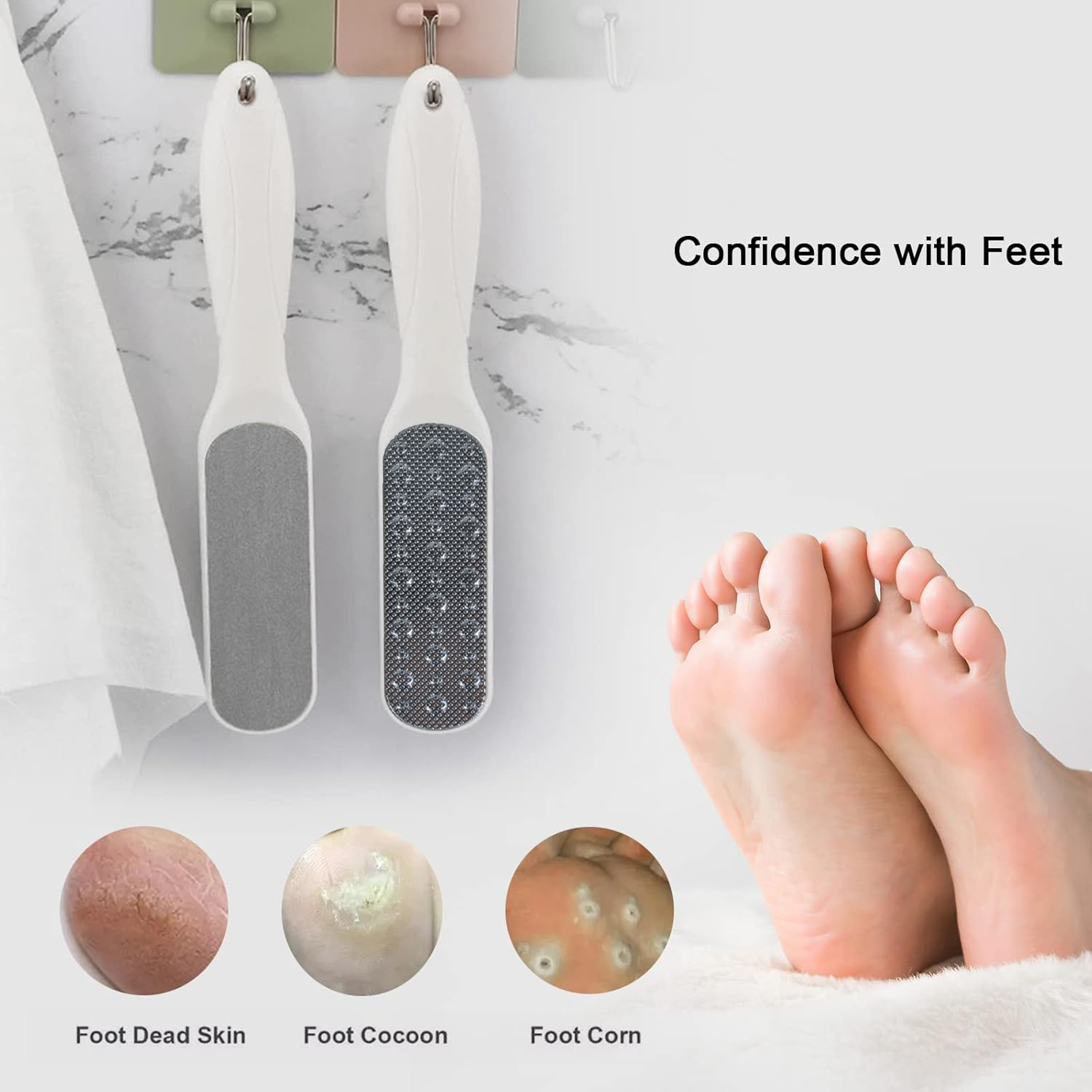 Gambar produk Merssavo Alat Perawatan Kaki Pedicure Foot Care Scrubber 1 PCS - HB07 - 3