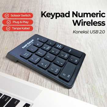 TaffGEAR Keyboard Numeric Numpad Wireless Mini 2.4GHz Scissor Switch - i120