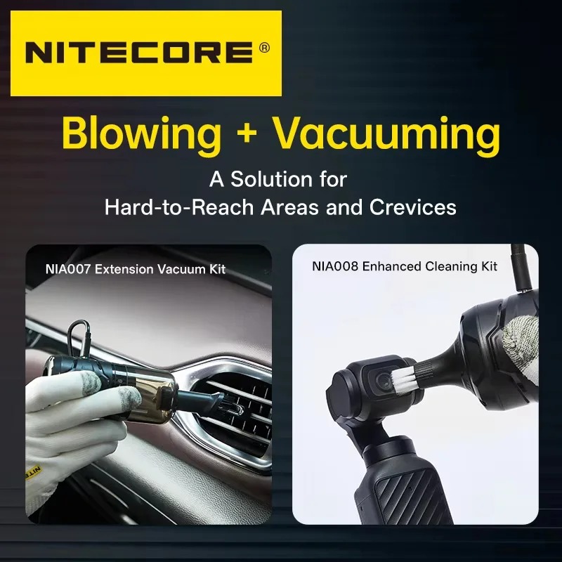 Gambar produk NITECORE Blower Pembersih Debu Elektrik 2in1 Vacuum 40000 RPM 3 kPa - BB Nano Wired - 3