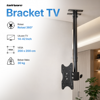 Gambar produk Taffware Bracket TV 360 Rotating Hanger VESA 200 x 200 14-42 Inch TV - JT-01