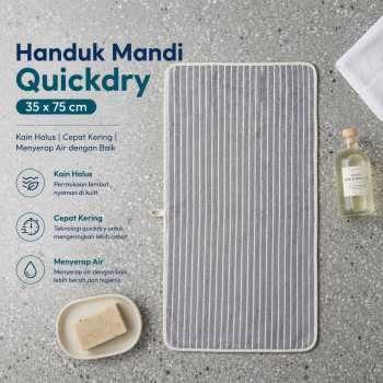 Gambar produk Beiw Handuk Mandi Quickdry Bath Towel Polyester Soft Woven 35x75cm - U0765