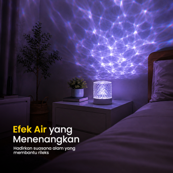 Gambar produk RISIFY Lampu Tidur Proyektor LED Water Ripple 16 Color Round 3W - SFY25 - 1