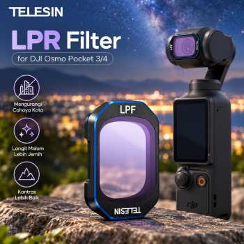 TELESIN Lens Camera Filter LPR DJI Osmo Pocket 3/4 - S5-FLT-52-TDJ