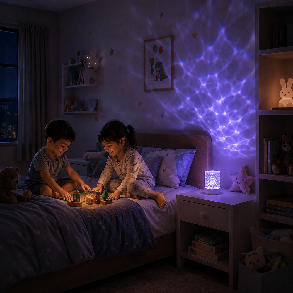 Gambar produk RISIFY Lampu Tidur Proyektor LED Water Ripple 16 Color Round 3W - SFY25 - 6