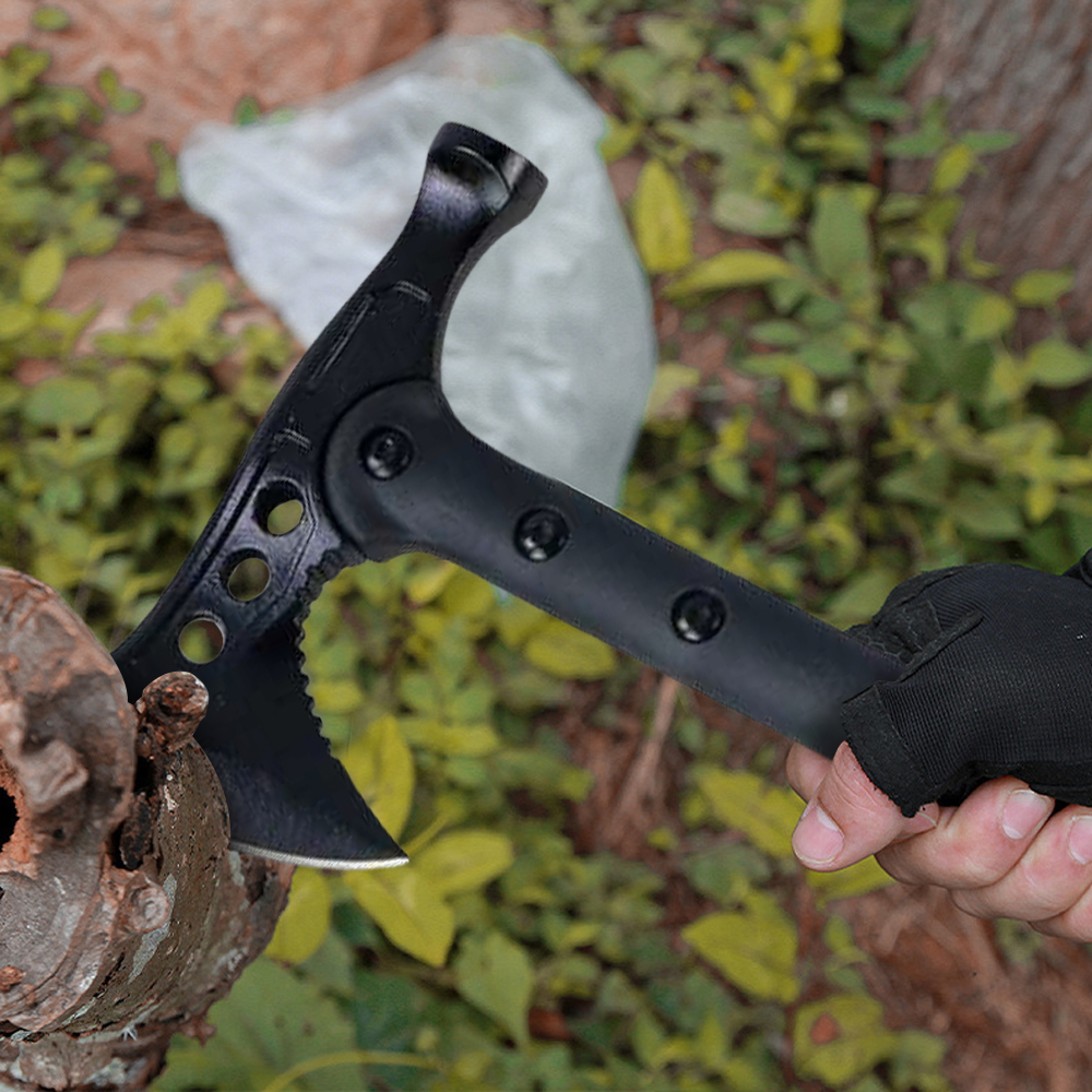 Gambar produk SHOOTEY Kapak Pemotong Kayu dengan Palu 2in1 Anti Slip Aluminium Alloy - JHD-A018 - 2