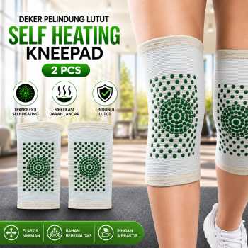 PLS Deker Pelindung Lutut Self Heating Kneepad Gym Fitness 2 PCS