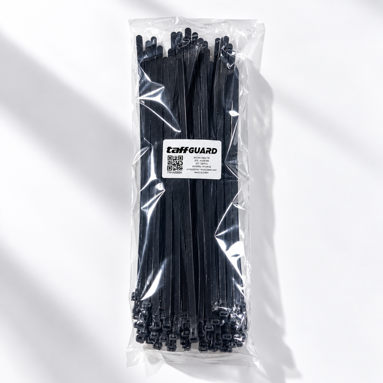 Gambar produk TaffGUARD Kabel Ties Zip Cable Organizer Reusable 8x400mm 100 PCS - NL816 - Kemasan