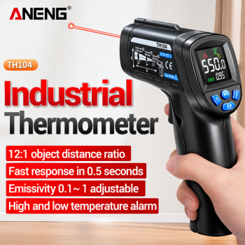 Gambar produk ANENG Termometer Industrial Digital Thermogun Infrared VA Screen - TH104