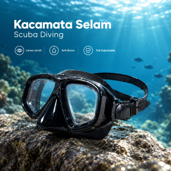 Gambar produk SUNDIVE Kacamata Selam Scuba Diving Snorkeling Tempered Glass Mask - M30