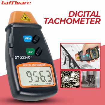 Gambar produk Taffware Digital Laser Photo Tachometer LCD 2.5-99999 RPM - DT-2234C+
