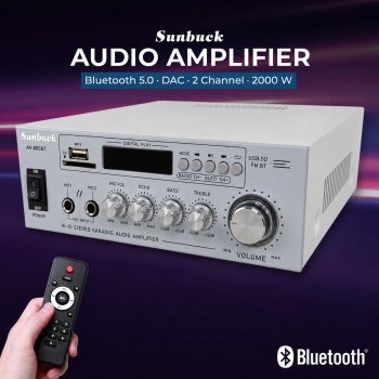 Sunbuck Audio Bluetooth 5.0 DAC Amplifier 2 Ch Remote 2000W - AV-660BT