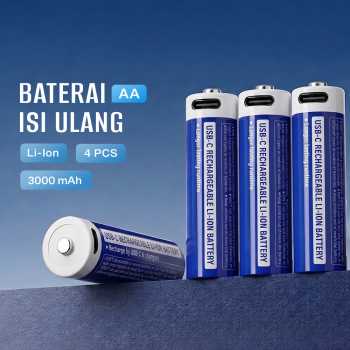 XTAR Baterai Isi Ulang AA Rechargeable Li-Ion Button Top 1.5V 4 PCS - XT-40