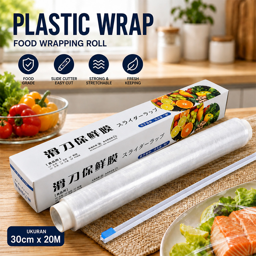 Gambar produk Aod Plastik Wrapping Pelindung Pembungkus Makanan Roll 30cm 20M - INU155 - Utama