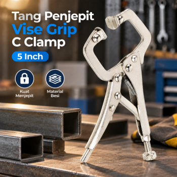 SPIFFLYER Tang Penjepit Vise Grip Welding Mouth C Clamp 5 Inch - A161