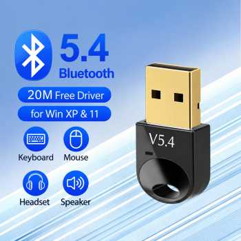 Gambar produk KEBIDU Adapter Bluetooth 5.4 USB Dongle Receiver Transmitter - BT-5.4