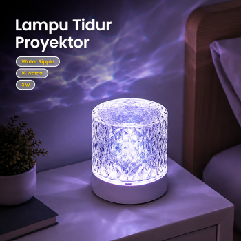 RISIFY Lampu Tidur Proyektor LED Water Ripple 16 Color Round 3W - SFY25